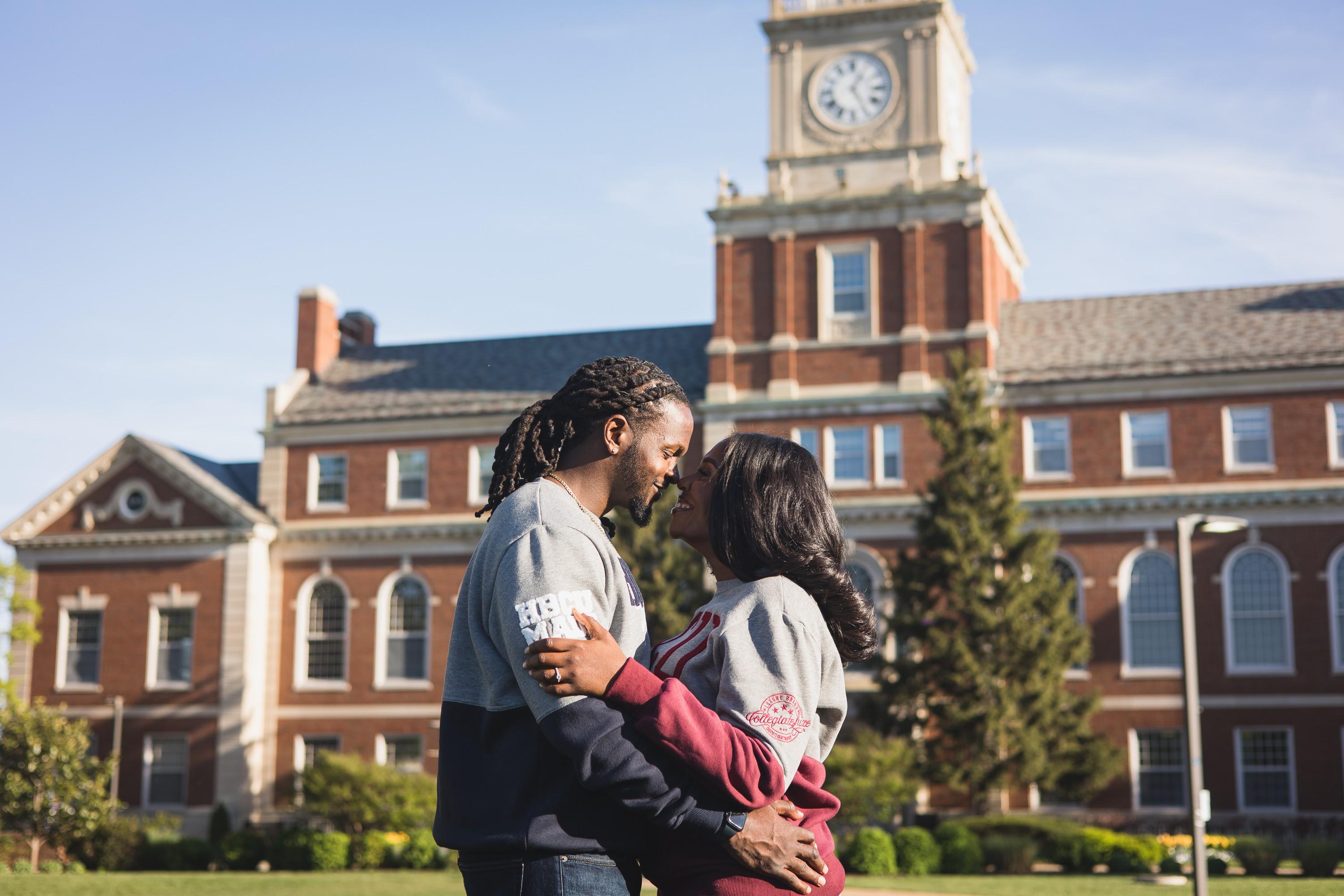 Celebrating Love and Heritage: DeAngelo and Vineshia's DC Engagement Session
